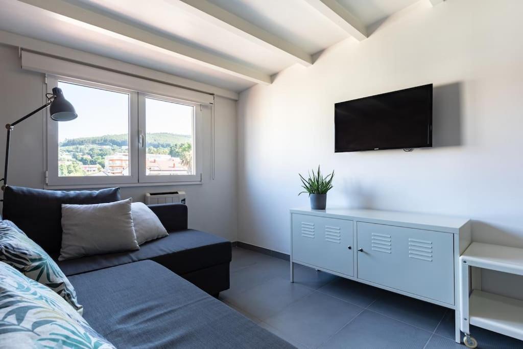 Apartamento Sanxenxo Centro Apartment Bagian luar foto